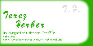 terez herber business card